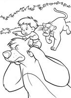 Disney kolorowanki Księga Dżungli do wydruku Disney malowanki dla dzieci numer 22